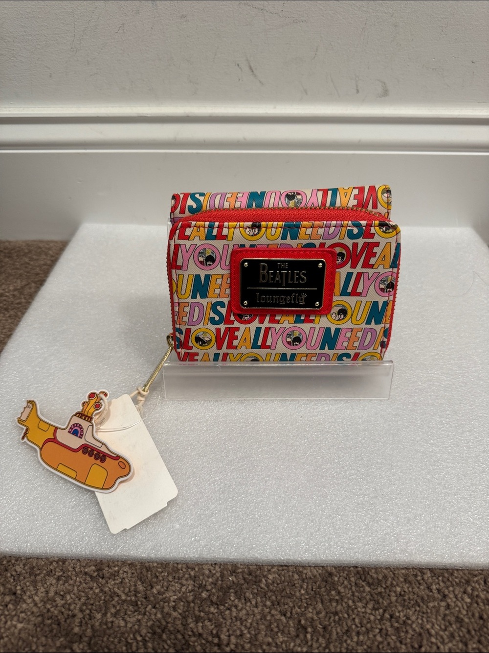 Loungefly the Beatles all you need is love wallet NWT